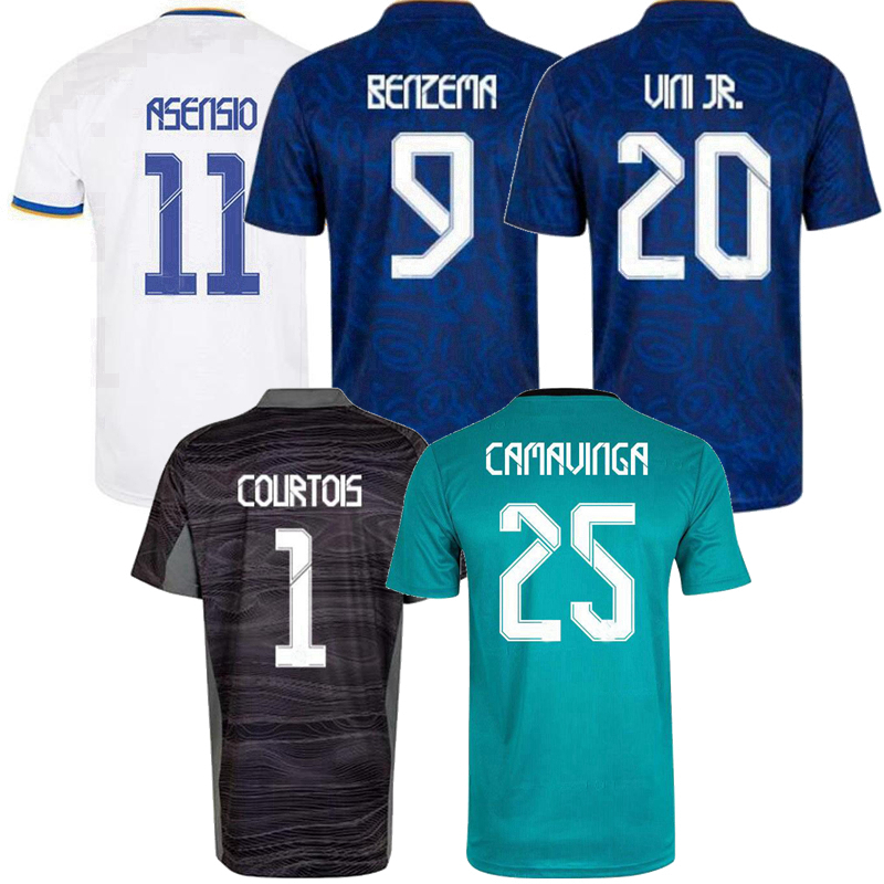 

2021 2022 BENZEMA Soccer Jerseys Alaba MADRIDS CAMAVINGA Real ASENSIO CASEMIRO CARVAJAL VINI JR. VALVERDE MODRIC HAZARD COURTOIS 21 22 football shirt S-4XL, 3rd