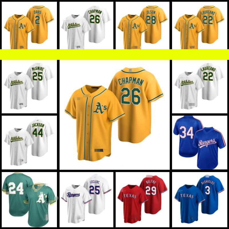 

OAKLAND 28 Matt Olson Athletics Jerseys Tony Kemp Matt Chapman Mark Canha Ramon Laureano Jake Diekman Baseball Elvis Andrus Moreland Frankie Montas, Blue;black