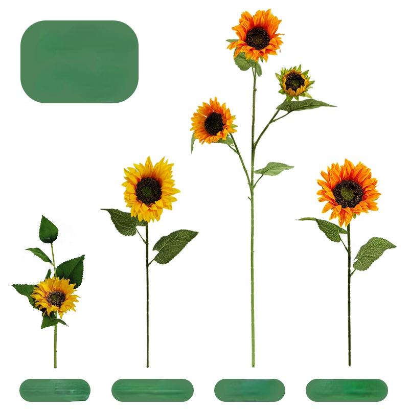 

Decorative Flowers & Wreaths 1pc Artificial Sunflower Fake Flower Home Living Room Wedding Scene Banquet Party El Decoration Florist Arrange