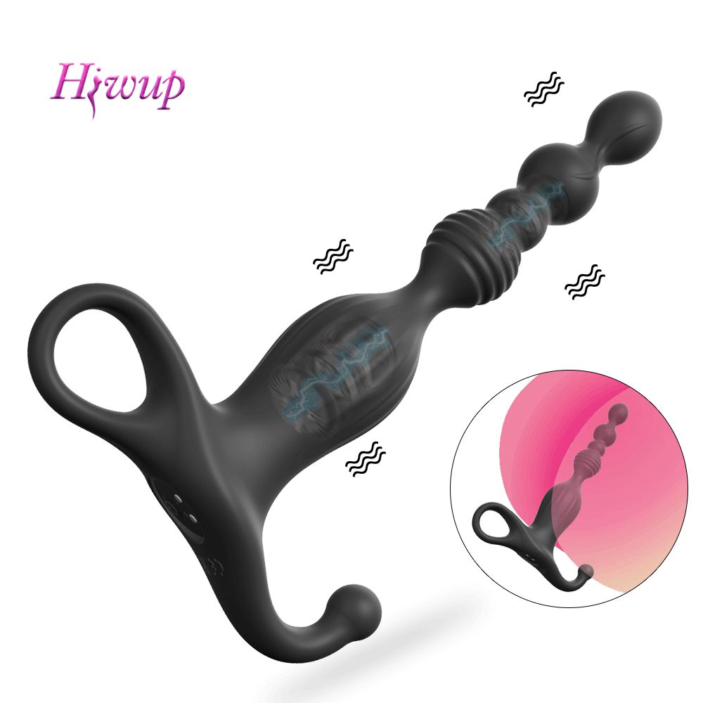10 Speed Wireless Prostate Vibrator Dildo Sex Toy for Adult Butt Plug Clitoris Stimulator Prostate Massager Silicone Anal Beadshello-image-754628611