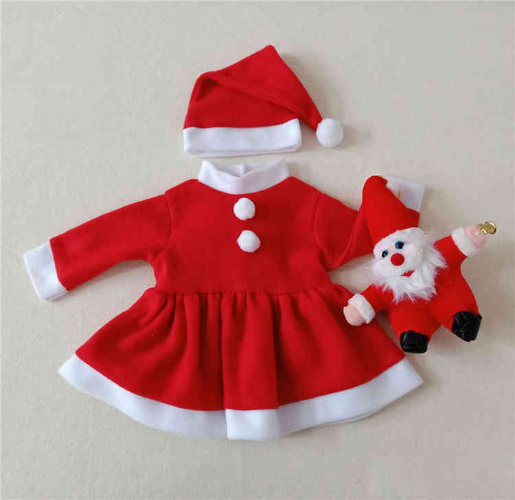 Bebé recién nacido Santa Claus Ropa para niños Niñas Niñas Ropa de Navidad Pografía Trajes de Navidad Vestido Dampers Doll Po Props Bebé recién nacido Santa Claus Ropa para niños Niñas Niñas Ropa de Navidad Pografía Trajes de Navidad Vestido Dampers Doll Po Props