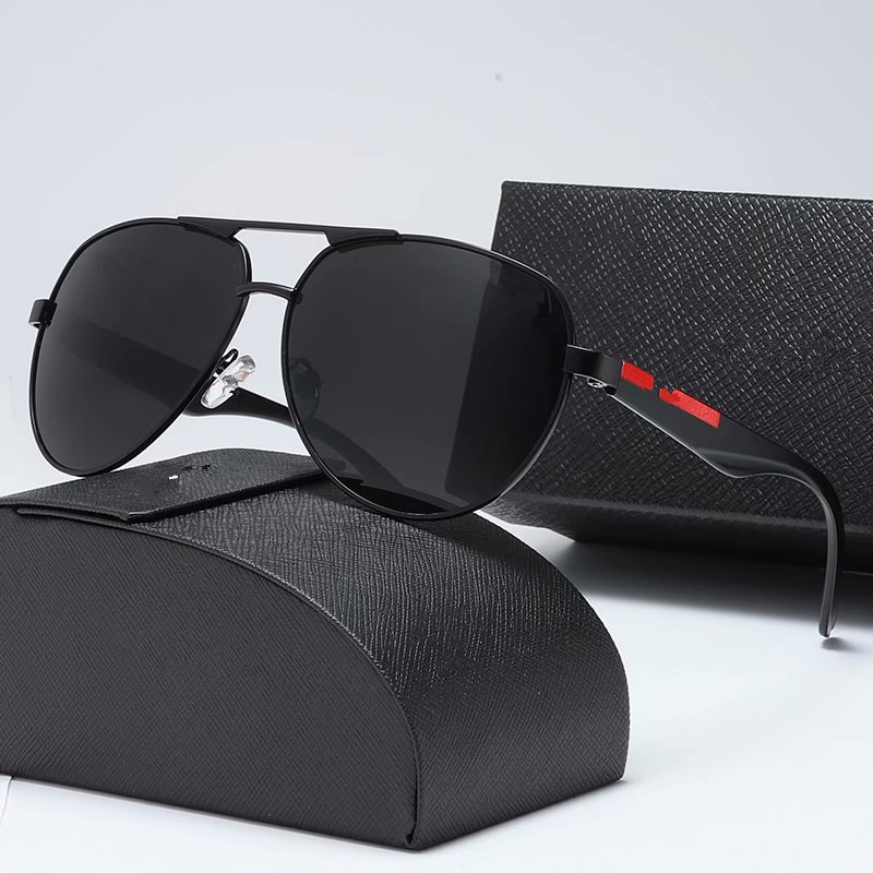 

2021 new Sunglasses Women's anti ultraviolet Korean big face thin fashion men's driving polarized glasses, White;black