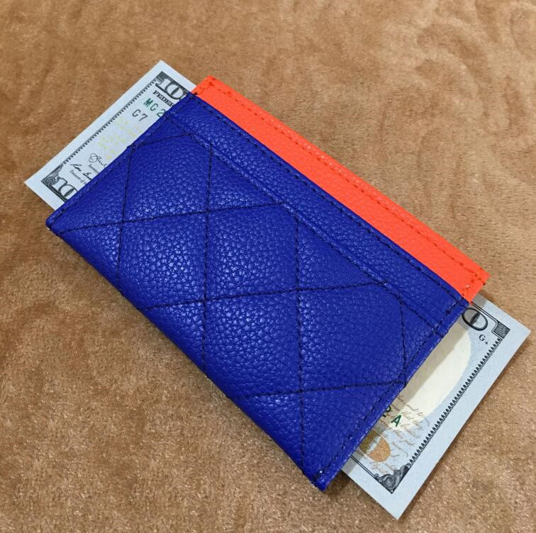 

2021 Fashion Paris designer coin purse Lady card holder Leather mini wallet Elegant Women Color stitching Small leathers bag with gift box, Brown;gray