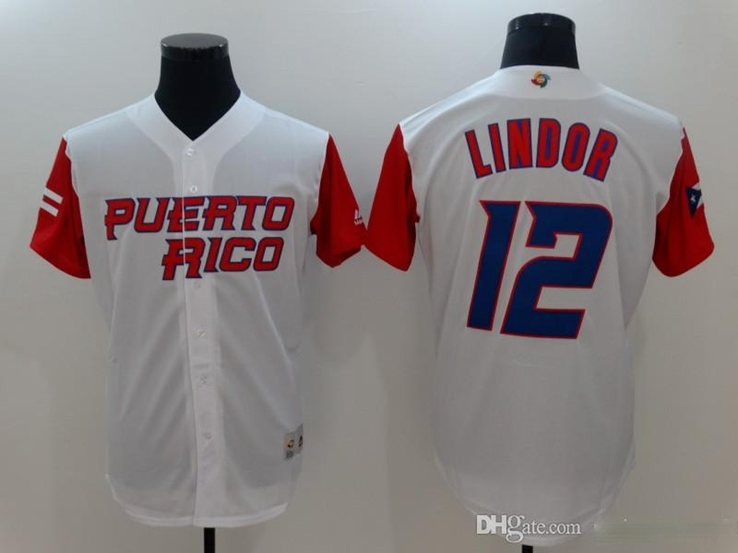 

2021 Baseball Jerseys Puerto Rico World Classic Jersey 9 Javier Baez 21 Roberto Clemente 1 Carlos Correa 4 Yadier Molina 15 Carlos Beltr men, Blue;black