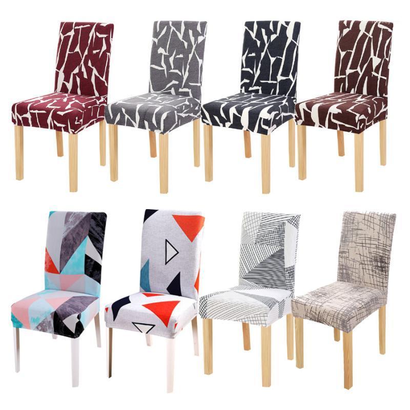 

Christmas Chair Seat Cover Spandex Elastic Printing Dining For Banquet Wedding Party El Housse De Chaise Covers