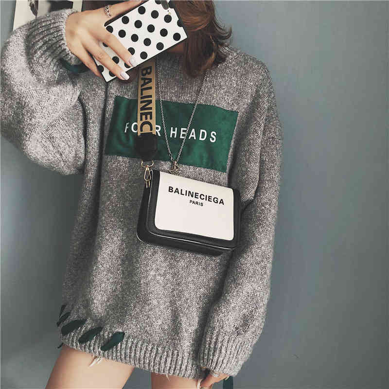 

small bag female new fashion chicy bouncing broadband messenger Purse_Outlet_38CK, White