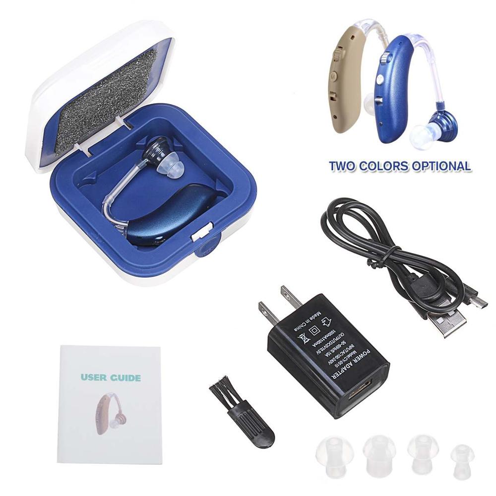 

Best Hearing Aids Sound Amplifier Rechargeable Mini Digital Invisible Deaf-Aid Behind The Ear Aid for Aged Health Care audifonosScouts
