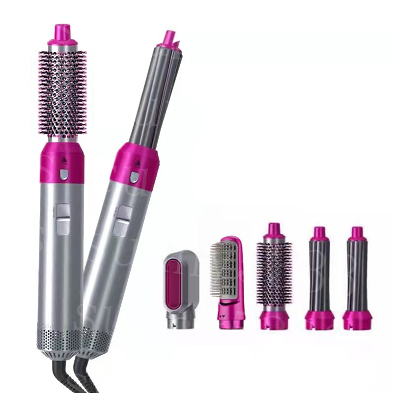 

Wholesale Electric Hairs Curling Wand Detachable 5 In 1 Kit Hair Styling Tools Blow Dryer Hot Air Brush Styler Volumizer Hair Straightener Curler Comb