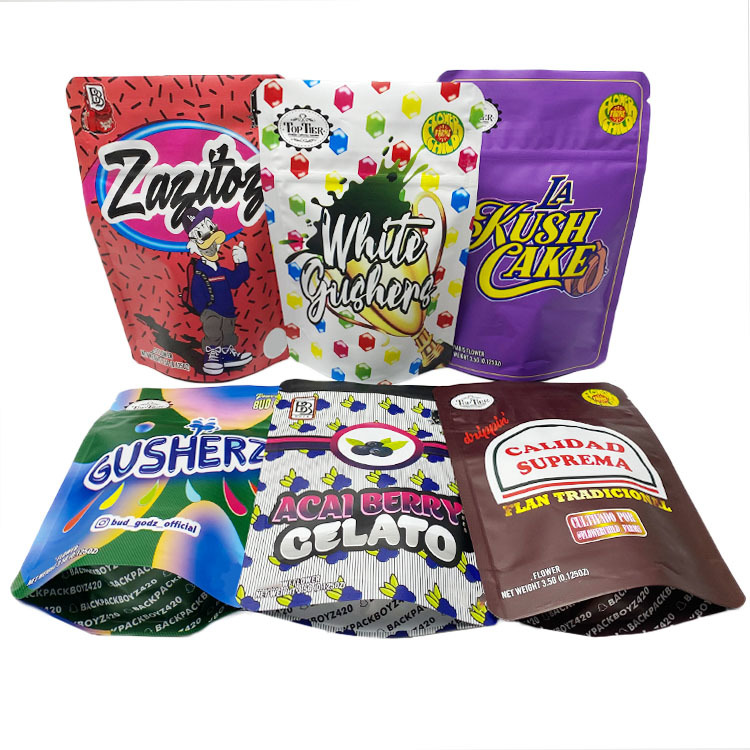 

Custom Printed Backpack Boyz 3.5g Packaging Mylar Bags Smell Proof Children Resistant Zipper Plastic Bag