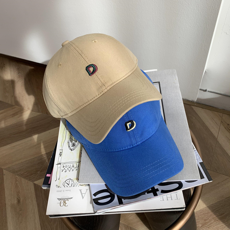

Men's and women's lovers Street casual canvas fashion versatile baseball cap sun shading cap in spring and summer, Aqua blue