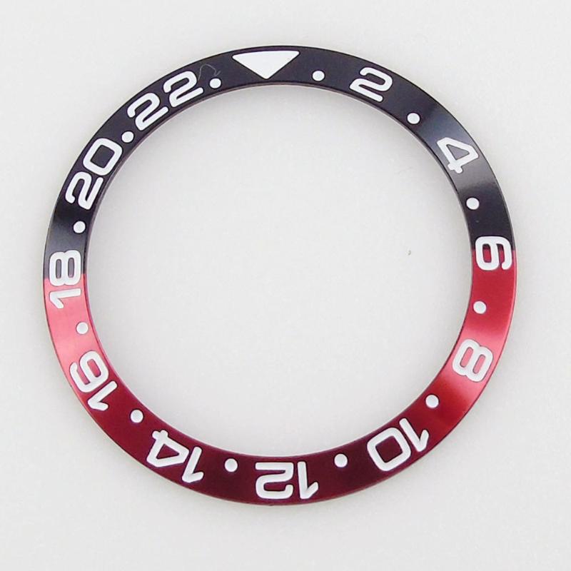 

Repair Tools & Kits Arrival 38mm Aluminum Alloy Watch Black Red Bezel Ring Insert Fit Automatic