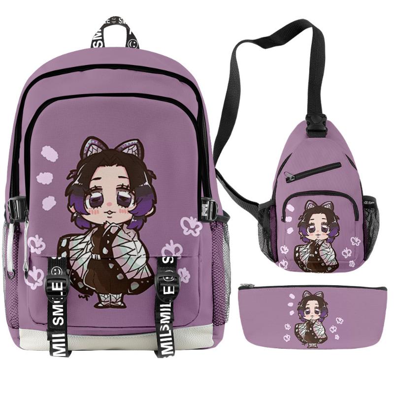 

Backpack Demon Slayer Backpacks Kimetsu No Yaiba Tomioka Giyuu Mochila Students Teenage School Bags Boys Oxford Laptop Big Travel, 3d bag