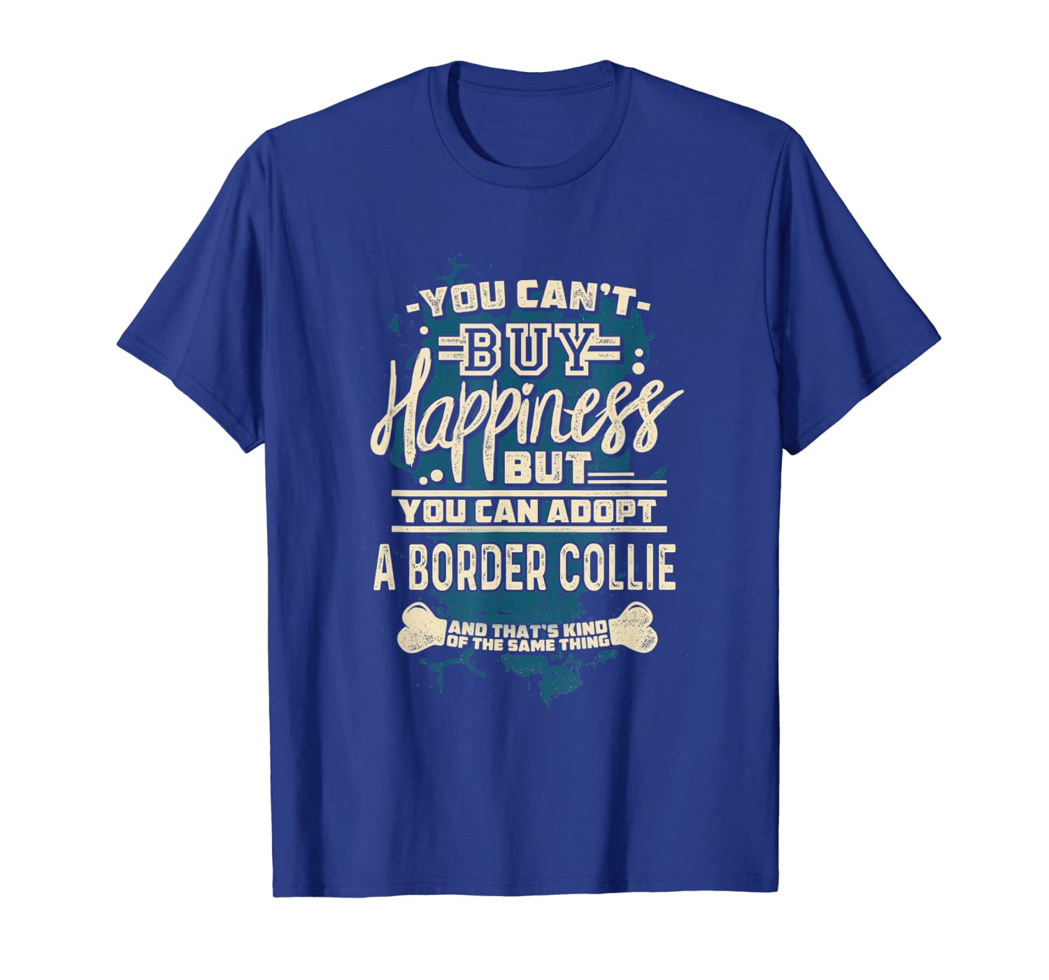 

Adopt A Border Collie T-Shirt Rescue Dog Shirt, White;black