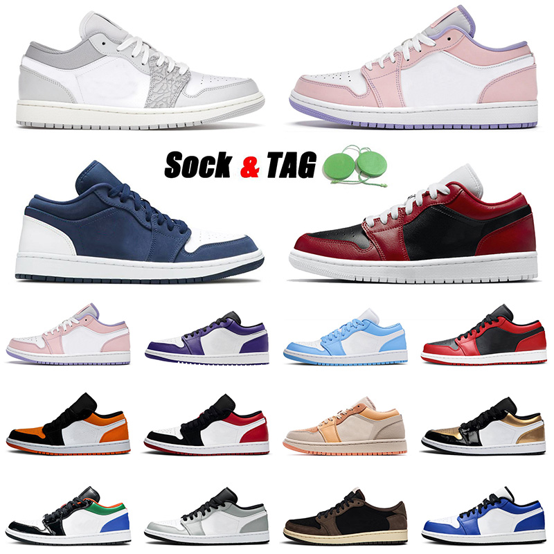 

2021 Top Quality Basketball Shoes 1 1s Low Jumpman Smoke Grey Elephant Arctic Punch Purple Magenta Mens Womens Atomic Orange Trainers Sneakesr 36-45, B30 low atomic orange 36-46