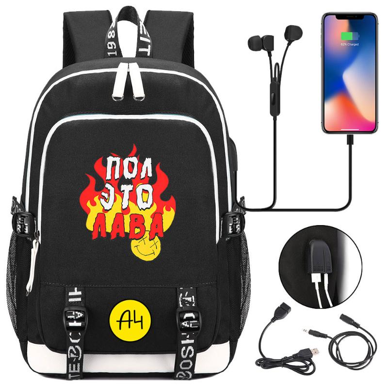 

Backpack Teenager USB Charging Laptop A4 Vlad Women Men Rucksack Boys Girls Kids School Book Bag Mochila Travel Bagpack