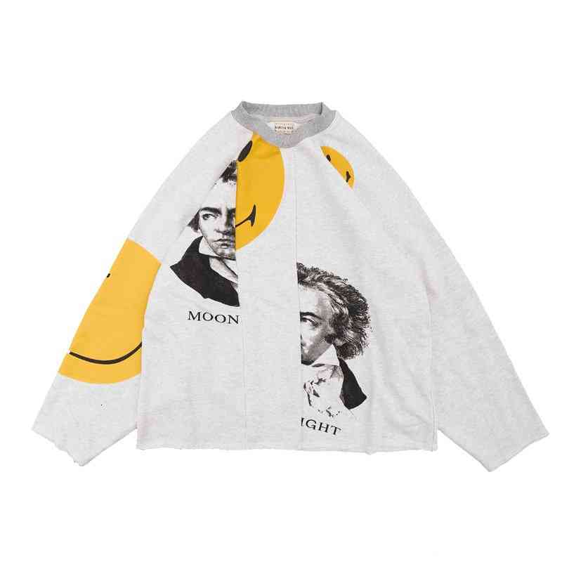 

Men's Hoodies & Sweatshirts 21fw Autumn Winter USA Men Musician Po Hoodie Skateboard high street fashion Patchwork oversize streetwear Sweatshirt L9ZU# ONOS, 1# shoe box