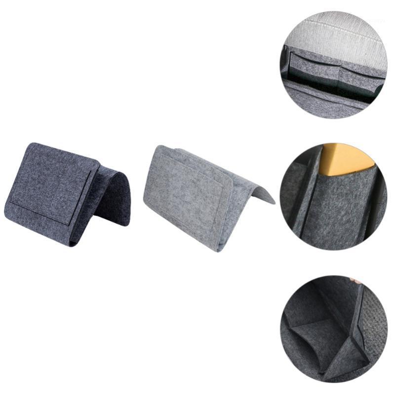 

Storage Bags 2pcs Multifunctional Bedside Caddy Bag Debris Organizer For Sofa