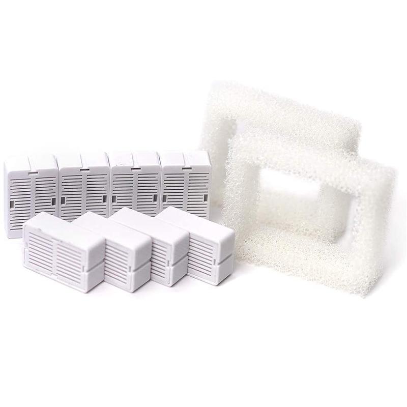 

Used For 360 Ceramic Fountain Replacement Filters, Including 8 Carbon Filters And 2 Foam Dog Bowls & Feeders
