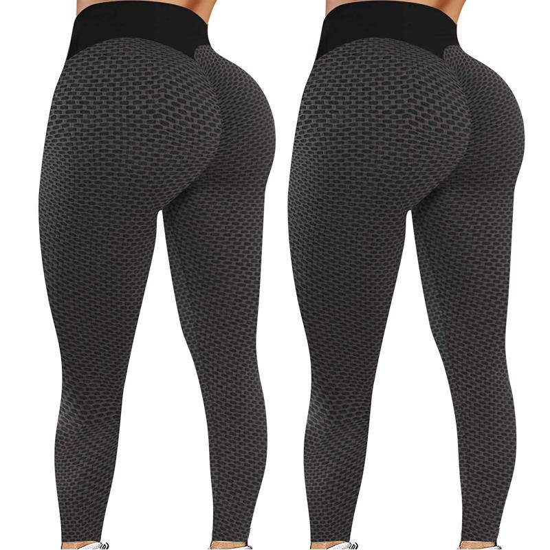 

Yoga Outfit Solid High Waist Hip Push Up Pants Womens Stretch Leggings Fitness Tights Active Pantalones De Mujer #T2P