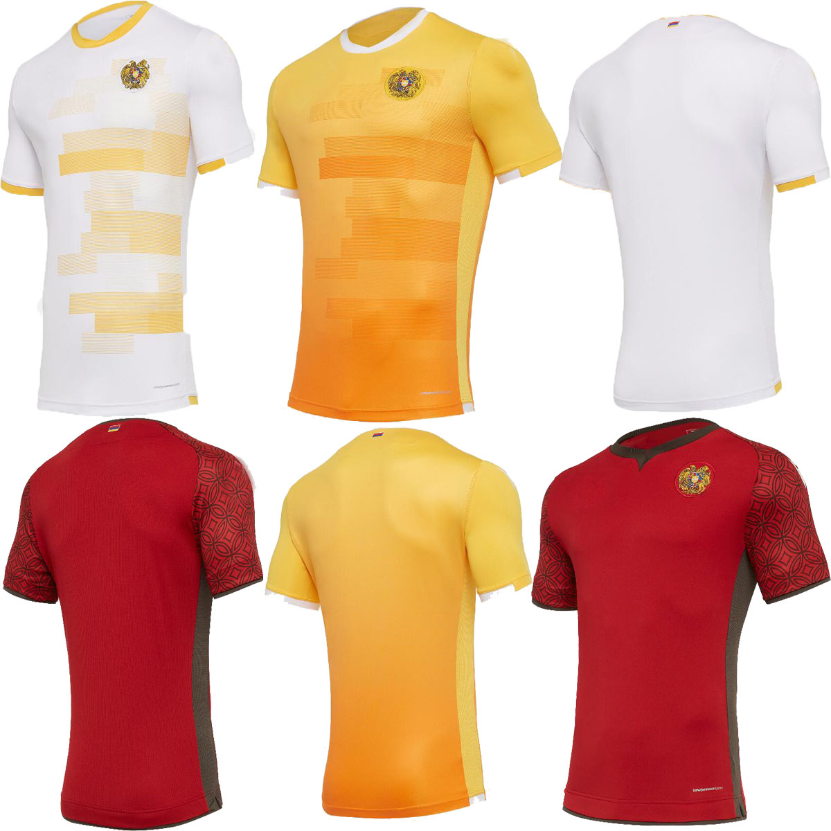 

Armenia soccer jerseys 2021 2022 home away third 21 22 Briasco Tigran Barseghyan Khoren Bayramyan Hakobyan Adamyan Camisa de futebol football shirts kits, White