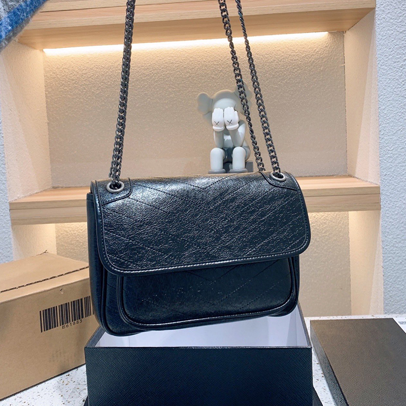 

Niki desinger bags Flap Crossbody Bag brand logo Chain Luxurys Designers Shoulder Bags, No box