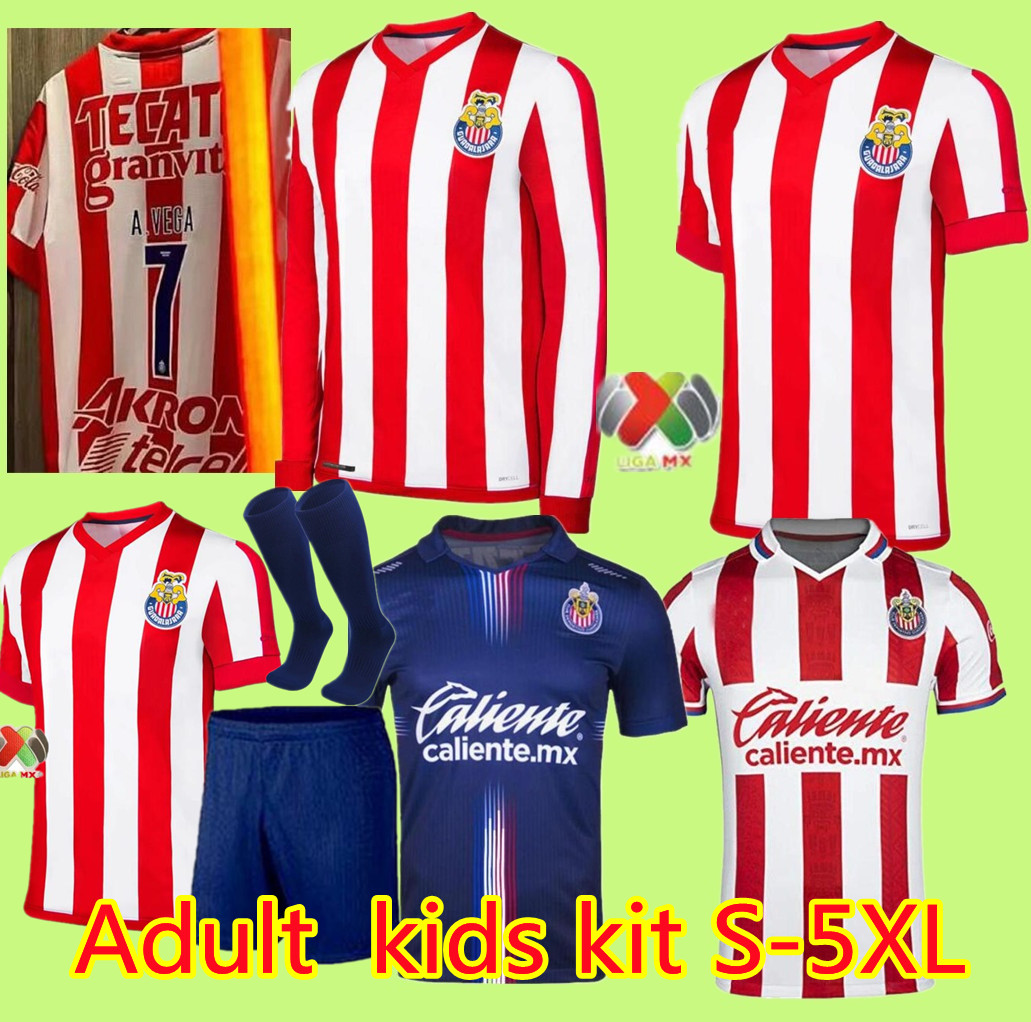 

Liga MX 2021 Chivas Soccer Jersey 115TH Long sleeve anniversary SPECIAL MACIAS I.BRIZUELA A.VEGA home away 3rd 20 21 football men shirt, Blue