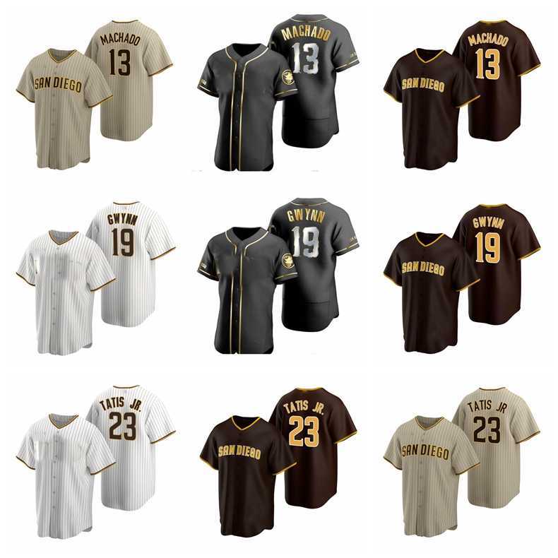 

Baseball Jerseys 23 Fernando Tatis Jr Jersey 13 Manny Machado 19 Tony Gwynn men women youth size -XXXXL, Blue;black