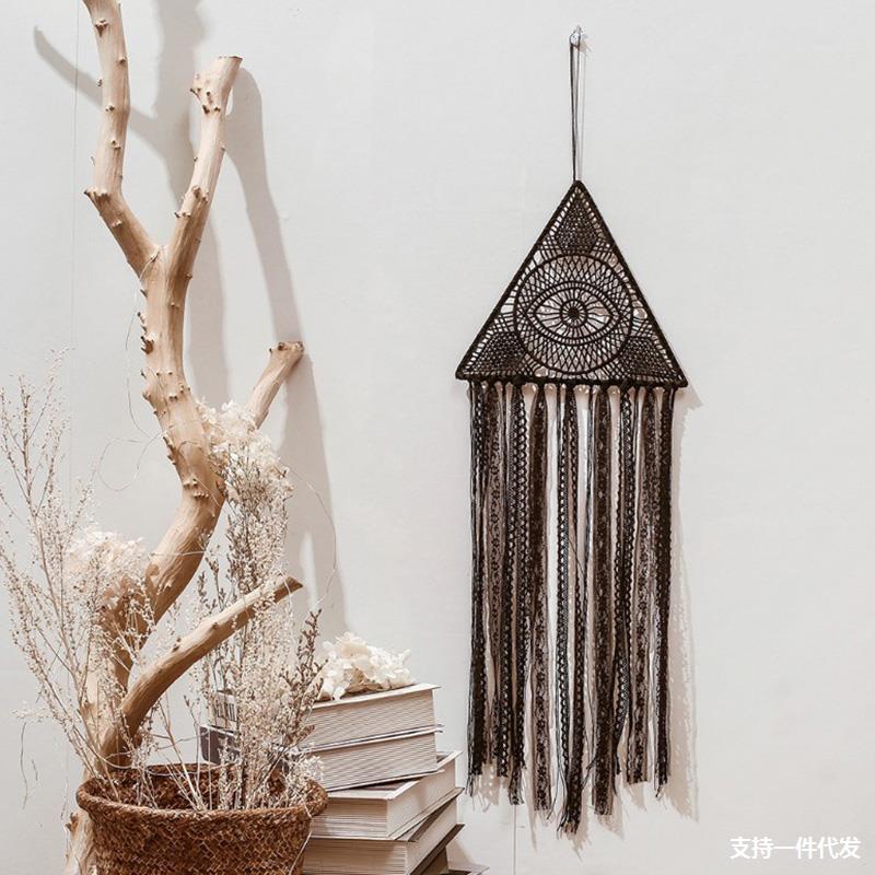 

Black Boho & Eye of God Black Handmade Dream Catcher Traditional Blessing Gift For Car Wall Hanging Nursery Kids Dreamcatcher 1399 T