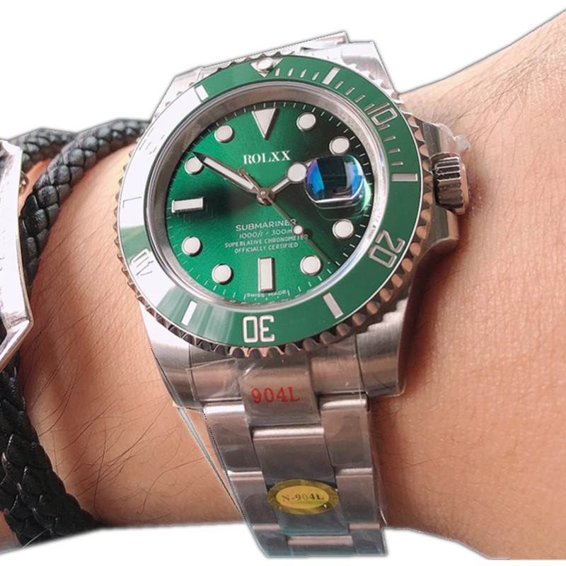 

U1 Watch Top Mens Watches Automatic Mechanical 40mm Swimming Wristwatch Fashion Business Wristwatches Montre De Luxe Men Gifts, Slivery;brown