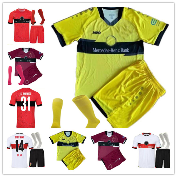 

21 22 VFB Stuttgart soccer jerseys home away KALAJDZIC DIDAVI WAMANGITUKA Gomez Men Kids Kit sock Full sets 2021 2022 Football jersey Männer Kinder goalkeeper set