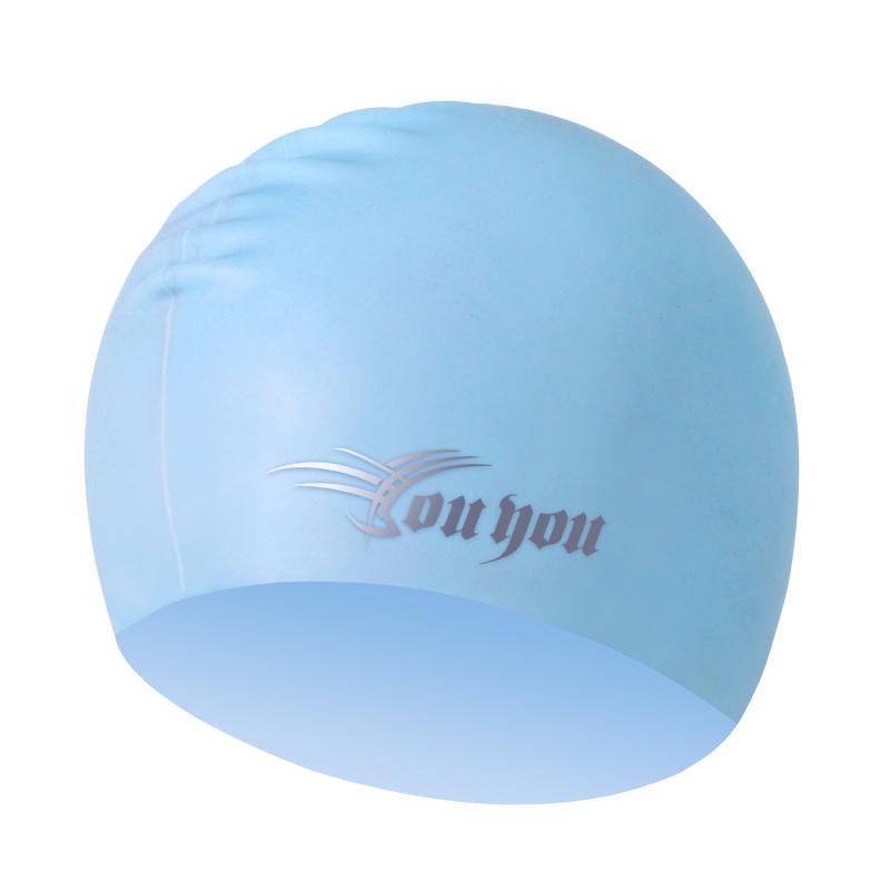 

Silicon Waterproof Swimming Caps Protect Ears Long Hair Sports Swim Pool Hat Cap Free Size For Men Women Adults