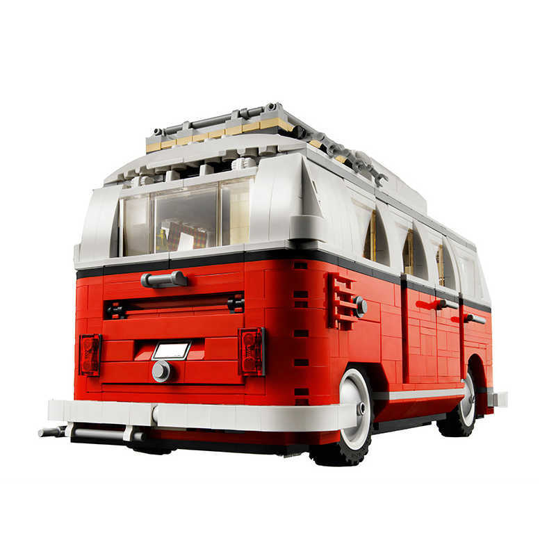 

Creative Series Volkswagen T2 Camper Car Van VW Model Building Blocks Compatible 10279 DIY Bricks Toys for Christmas Gift Y0916
