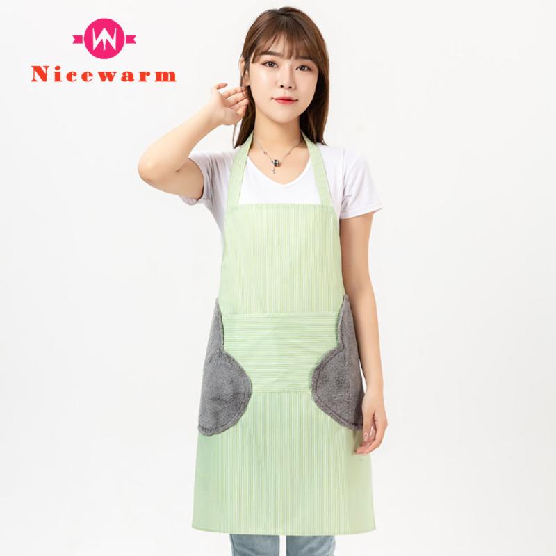 

Kitchen Waterproof And Oil-proof Cooking Wiping Hand Apron Housekeeping Anti-dirty Aprons
