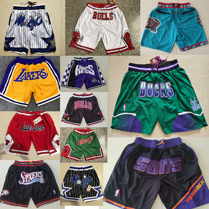 

Milwaukee Bucks Basketball shorts Nba 34 Giannis Antetokounmpo Phoenix Suns 1 Devin Booker Memphis Grizzlies 12 Ja Morant Chicago Bulls 23 Michael Jordan 15 Carter, Xionglu