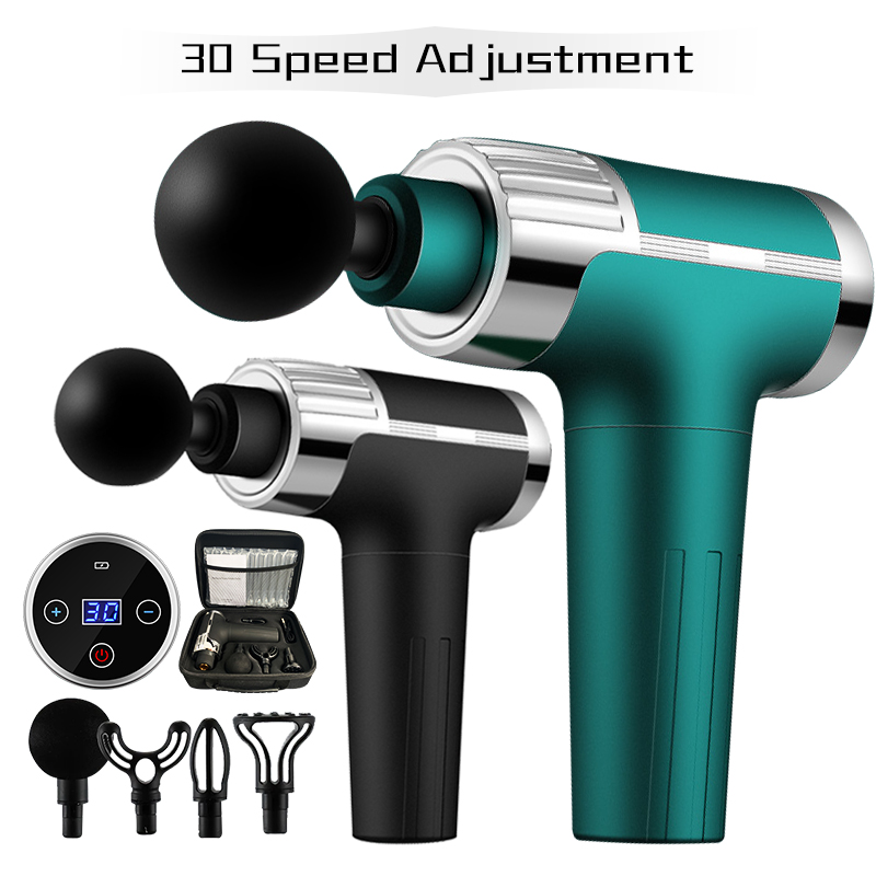 

60W 24V Massage Gun Deep Tissue Percussion Muscle Massage for Pain Relief Portable Back Body Relaxation Sport Massager 30Speeds