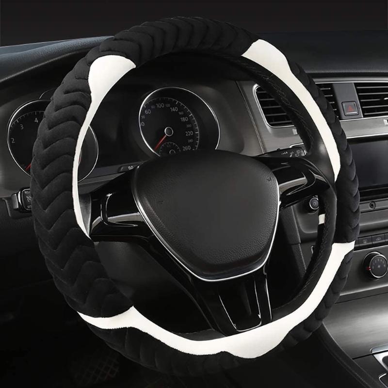 

Steering Wheel Covers White Cat Ear Cover For Women 15inch Universal Fuzzy With Design Warm In Winter