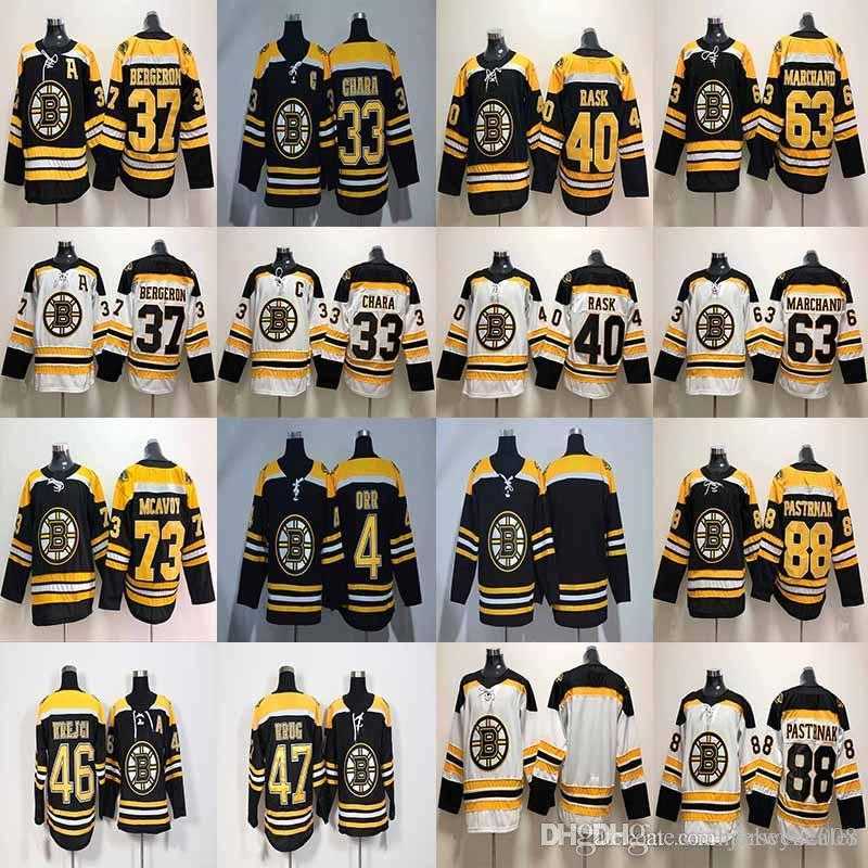 

33 Zdeno Chara Jersey Boston Bruins 37 PatriceBergeron 40 Tuukka Rask 46 David Krejci 47 Torey Krug Hockey Jerseys Cheap, Black
