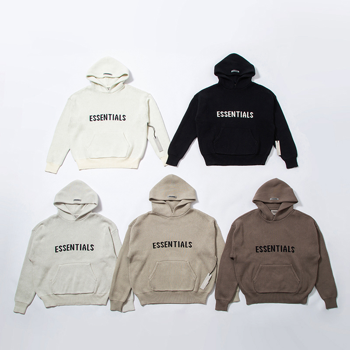 

FEAR OF GOD ESSENTIALS sweater chest letter FOG high street casual loose solid color hoodie pullover designer sportwear Women men , with pocket, I need other product