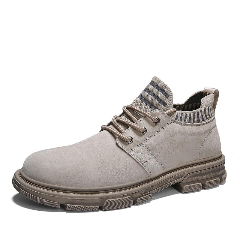 

Boots 2021 Fashion Spring Men's Waterproof Shoes Outdoor Casual Sneakers, Khaki