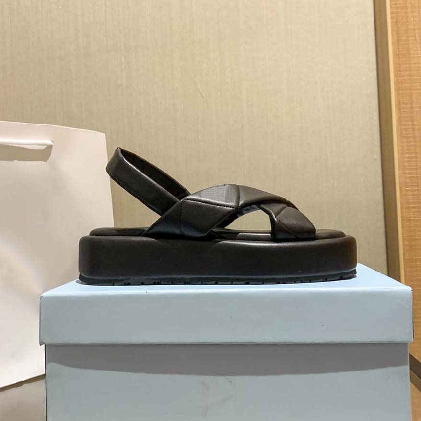 

Super hot new woman shoe summer sandals luxury designer sandal leather wedge lady shoes with box 03, #3