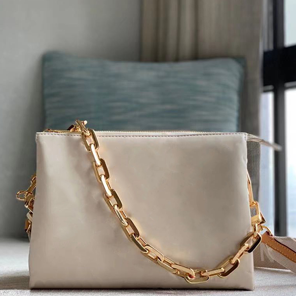 

Top quality coussin pm genuine leather cross body bags women single shoulder bag fashion chain bagss with box, Green