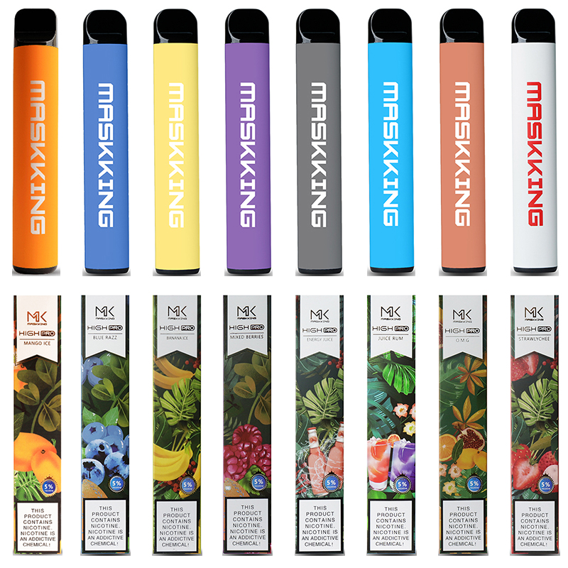 

Disposable Vape Maskking High Pro Disposables E Cigarettes Puffs 600mAh 3.5ml Cartridges Vapor Vapes pen mix flavors great price