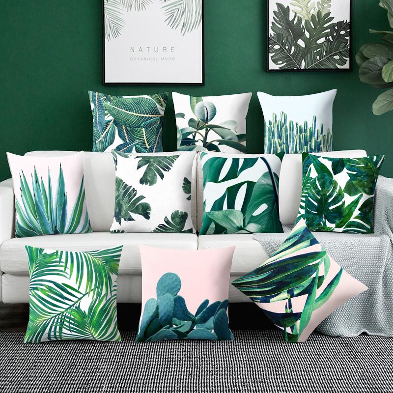 

Throw Pillows Tropical Decoration Cactus Cushion Cover Polyester Pillow Sofa Home Decorative Pillowcase Household Cushion/Decorative