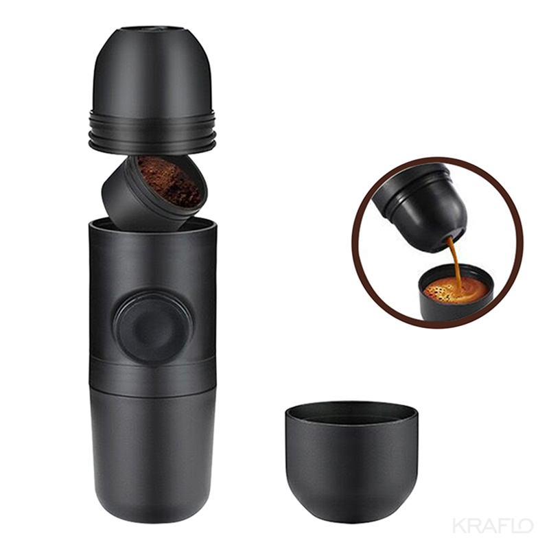 

Espresso Coffee Pots Italian Portable Coffee Filter Hand Pressure With Cups Travel Gadgets Camping Outdoor Coffeeware KRAFLO Machine Makers