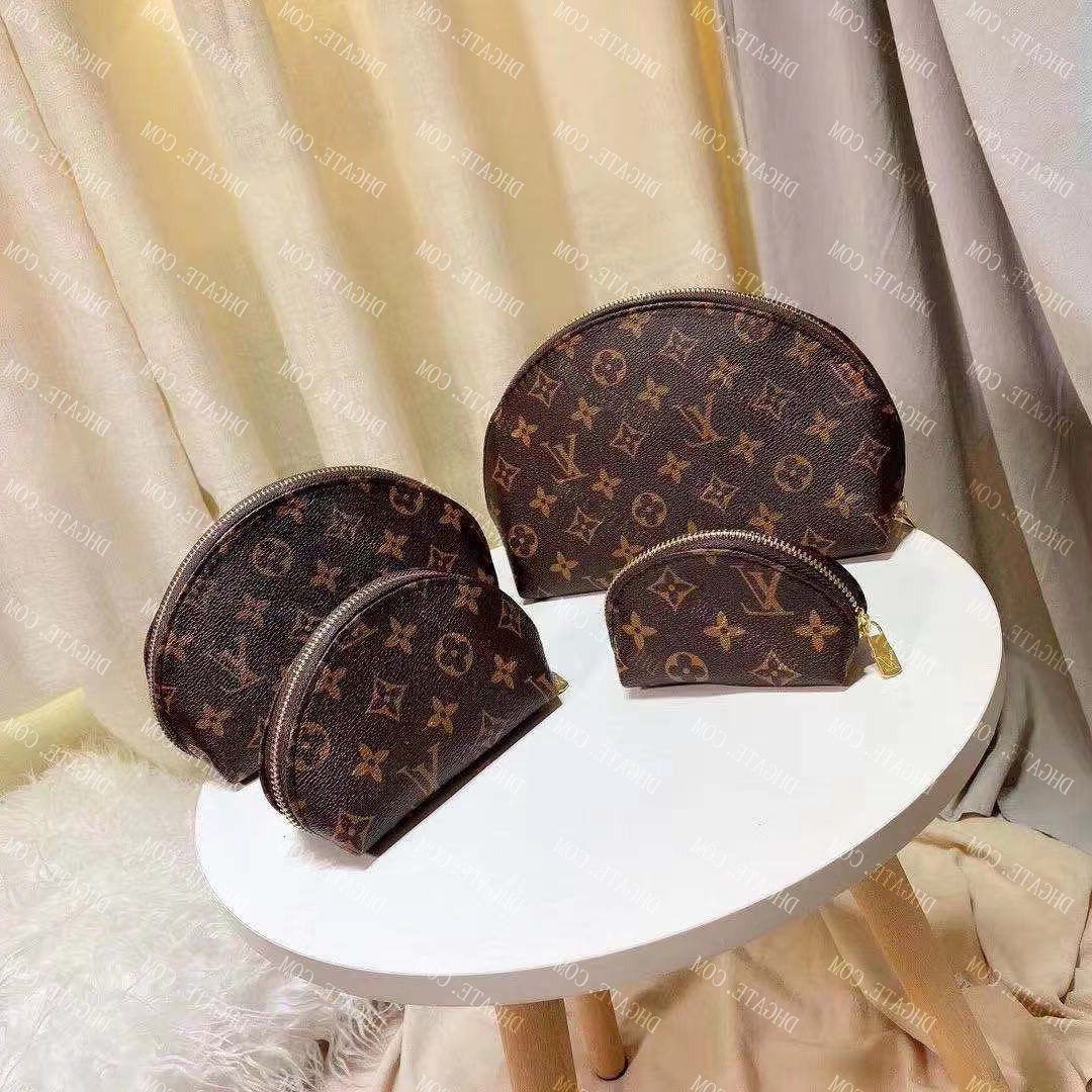 

LV LOUIS BAG VITTON Women cosmetic bags famous makeup bag designer 4 pcs travel pouch make up bag ladies purses toiletry, Red;black