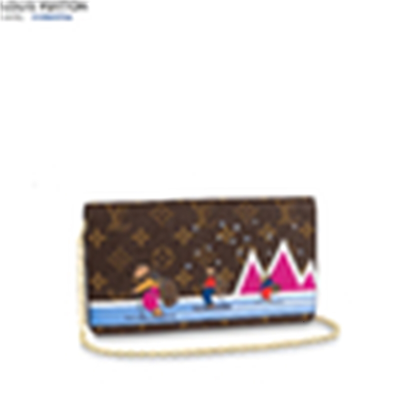 

cases brand designer luxury m63857 holders weekend pochette women real leather purse long wallets chain wallet phone pouches key card clutch, Red;black