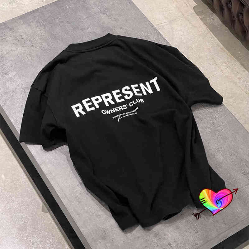 

Oversize Represent T-shirt 2021SS Men Women High Quality REPRESENT Owners Club Tee Limited Edition Tops Slogan Short Sleeve G1115