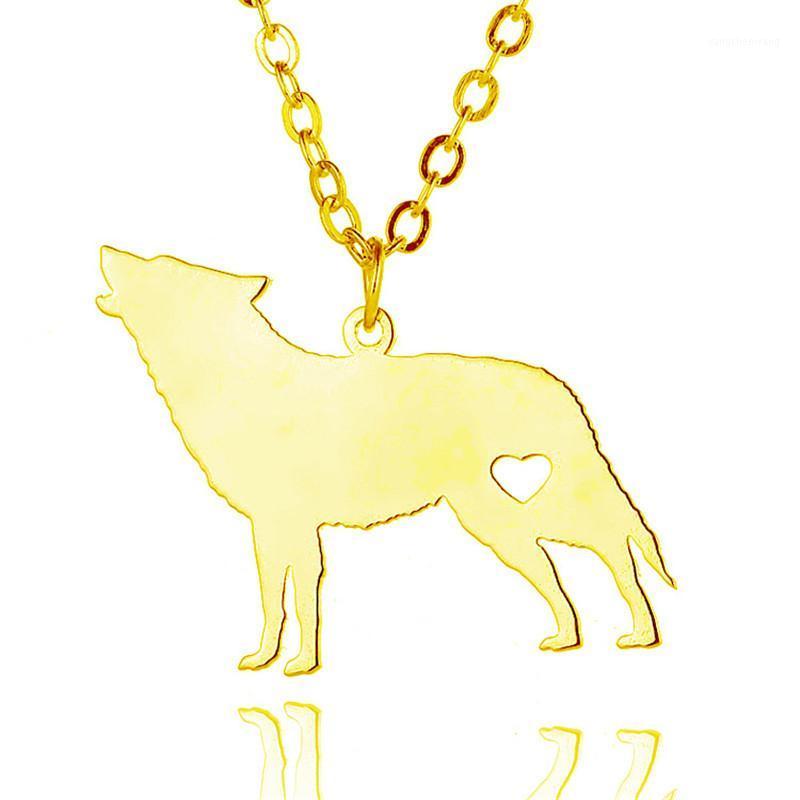 

Wolf Necklace Silver Color Stainless Steel Pendant Jewellery Chains