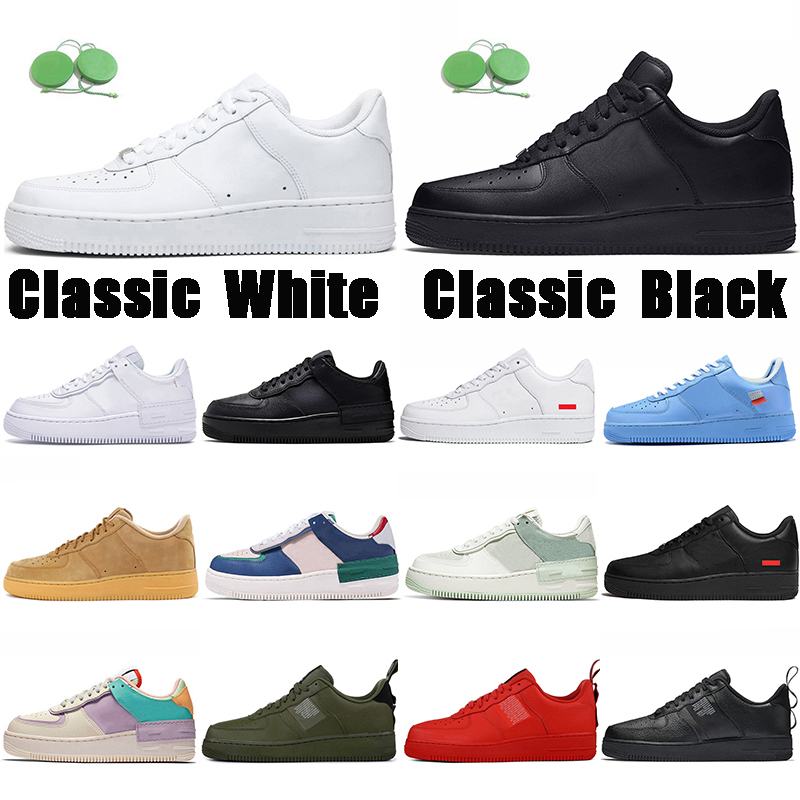 

2021 Forces Low Running Shoes Men Tropical Twist Pistachio Frost Unisex 1 one Skateboard Triple White Black Brown Women Air High Jogging Trainers Sneakers, Bubble packaging bag