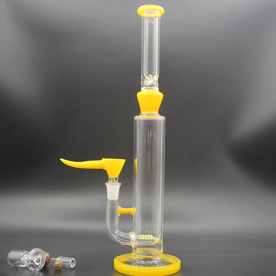 

Bongs Kits Smoking pipes 6 in 1 include a nice bong+quartz banger+Glass Ball+capsulel+unique color bowl 14mm joint 90 Degree Dab Rig
